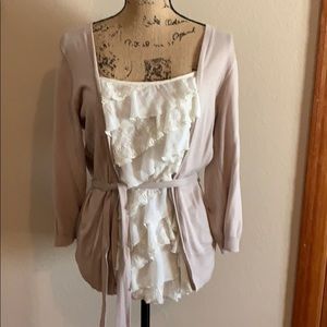 Cardigan sweater top